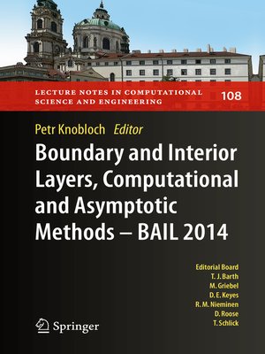cover image of Boundary and Interior Layers, Computational and Asymptotic Methods--BAIL 2014
